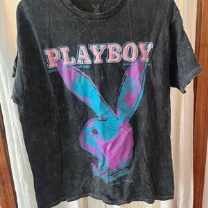 Playboy Black and Purple Vintage T-Shirt